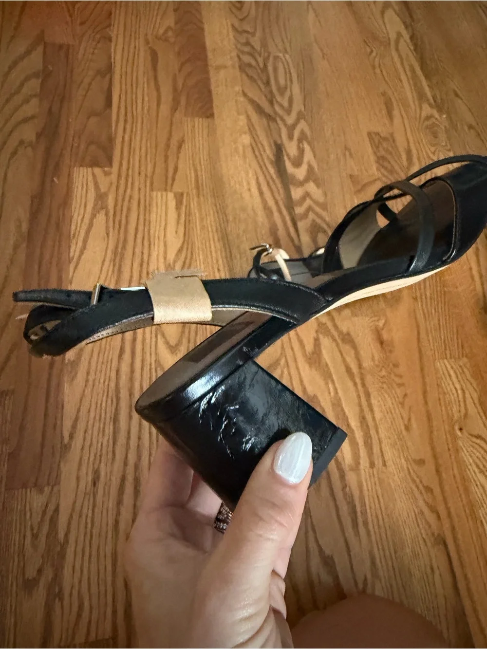 Dolce Vita Black Strappy Ankle‑Strap Heels new size 9 women